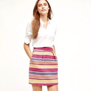 Anthropologie Nomad Morgan Carper Jacquard Skirt